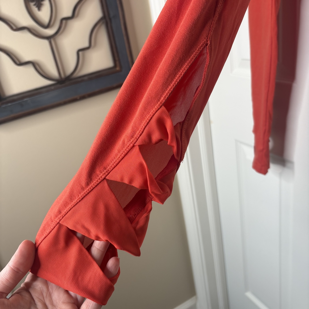 Balance Collection Red Leggings with Ruffles Size S - Picture 3 of 5
